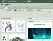 Tablet Screenshot of pinkthewolf.deviantart.com