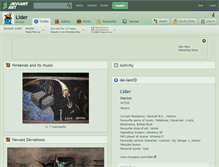 Tablet Screenshot of lider.deviantart.com