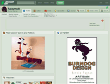 Tablet Screenshot of fuzzymutt.deviantart.com