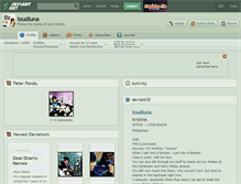 Tablet Screenshot of loudluna.deviantart.com