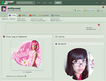 Tablet Screenshot of emillywood.deviantart.com