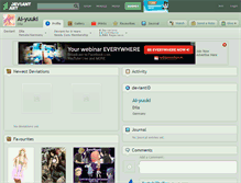 Tablet Screenshot of ai-yuuki.deviantart.com