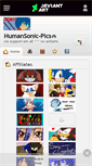 Mobile Screenshot of humansonic-pics.deviantart.com