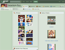 Tablet Screenshot of humansonic-pics.deviantart.com