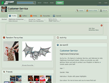 Tablet Screenshot of customer-service.deviantart.com