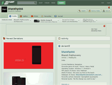 Tablet Screenshot of bharathp666.deviantart.com