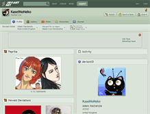 Tablet Screenshot of kaseinoneko.deviantart.com