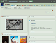 Tablet Screenshot of chantal87.deviantart.com