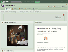 Tablet Screenshot of deathaura40s.deviantart.com