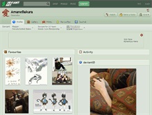Tablet Screenshot of amanebakura.deviantart.com