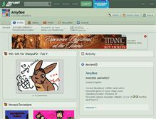 Tablet Screenshot of amybee.deviantart.com