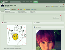 Tablet Screenshot of carmel-loves-you.deviantart.com