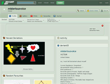 Tablet Screenshot of misteriousvoice.deviantart.com