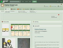 Tablet Screenshot of orphan-keeper-len.deviantart.com