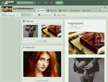 Tablet Screenshot of laviedeboheme.deviantart.com