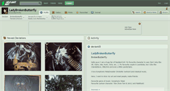 Desktop Screenshot of ladybrokenbutterfly.deviantart.com