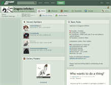 Tablet Screenshot of dragons-infinite.deviantart.com