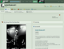 Tablet Screenshot of butterflydance81.deviantart.com