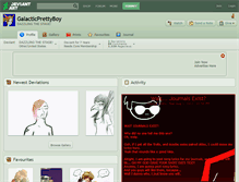 Tablet Screenshot of galacticprettyboy.deviantart.com