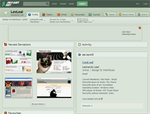 Tablet Screenshot of leoleal.deviantart.com