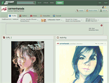 Tablet Screenshot of carmenharada.deviantart.com