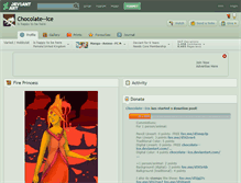 Tablet Screenshot of chocolate--ice.deviantart.com