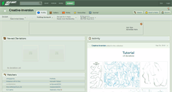 Desktop Screenshot of creative-inversion.deviantart.com