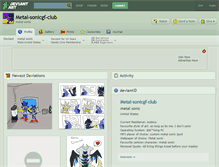 Tablet Screenshot of metal-sonicgf-club.deviantart.com