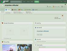Tablet Screenshot of anzentaru-mitsukai.deviantart.com