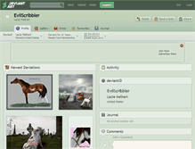 Tablet Screenshot of evilscribbler.deviantart.com