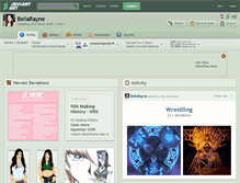 Tablet Screenshot of bellarayne.deviantart.com