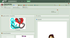 Desktop Screenshot of cyberneticstar.deviantart.com