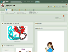 Tablet Screenshot of cyberneticstar.deviantart.com