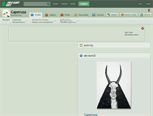 Tablet Screenshot of caperuza.deviantart.com