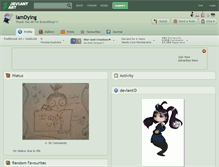 Tablet Screenshot of iamdying.deviantart.com