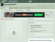 Tablet Screenshot of melscourgexxxartists.deviantart.com