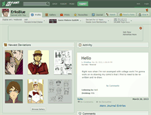 Tablet Screenshot of eriksblue.deviantart.com