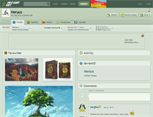 Tablet Screenshot of heraus.deviantart.com