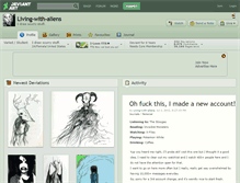 Tablet Screenshot of living-with-aliens.deviantart.com