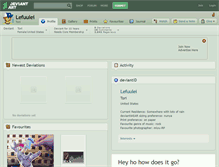 Tablet Screenshot of lefuulei.deviantart.com