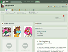 Tablet Screenshot of portly-robust.deviantart.com