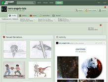 Tablet Screenshot of nero-angelo-tala.deviantart.com