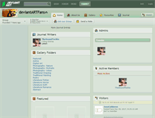 Tablet Screenshot of deviantartfans.deviantart.com