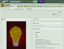 Tablet Screenshot of lutsifer.deviantart.com