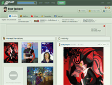Tablet Screenshot of blue-jackpot.deviantart.com