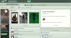 Desktop Screenshot of myth-creature-lore.deviantart.com
