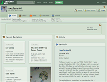 Tablet Screenshot of noodlesan64.deviantart.com