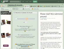 Tablet Screenshot of cuteness-all-around.deviantart.com