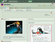 Tablet Screenshot of nana-boshi.deviantart.com