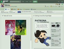 Tablet Screenshot of patrona.deviantart.com